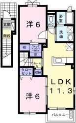 メゾン　ド　ボヌールの物件間取画像